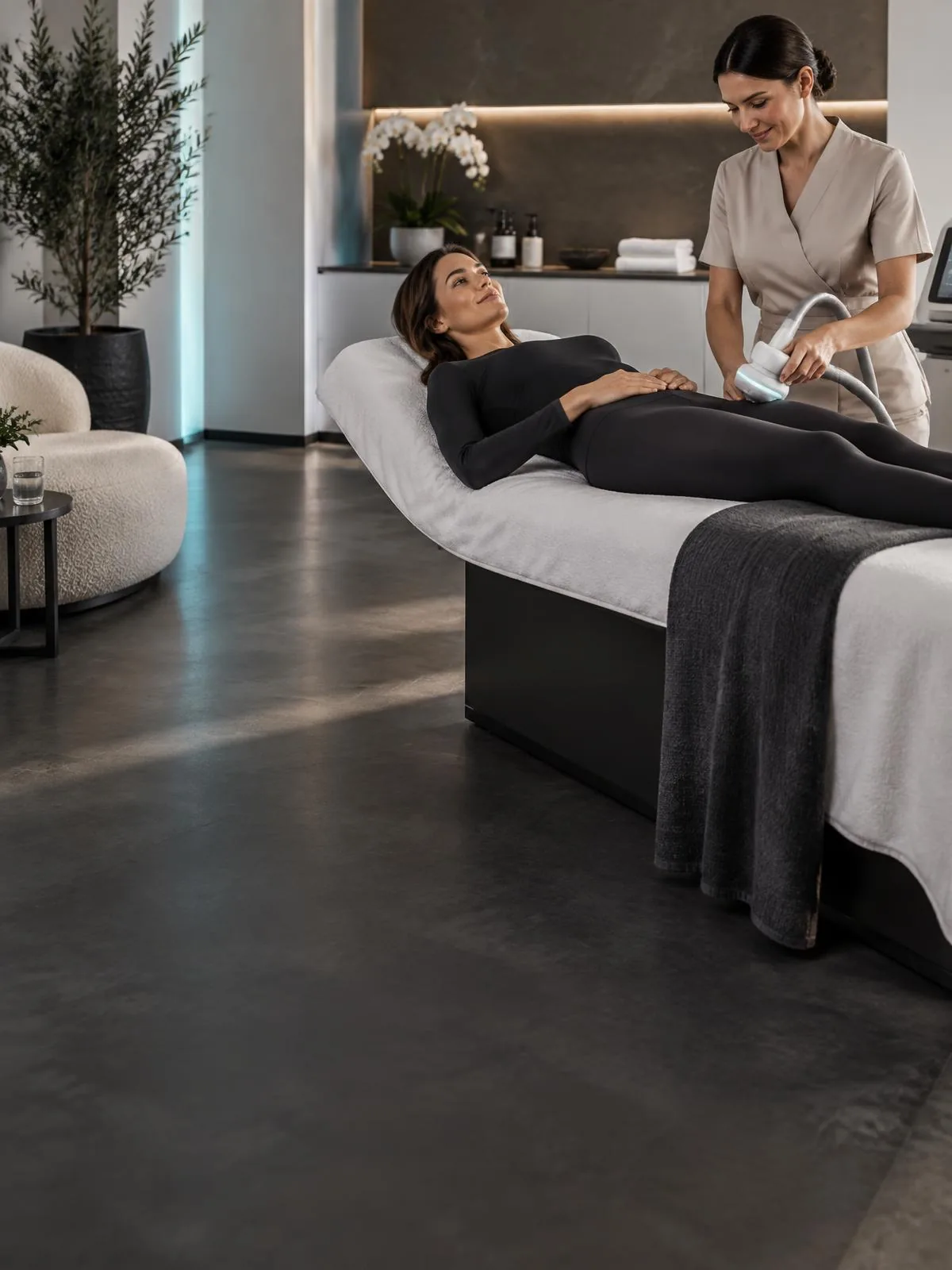 Trattamento corpo professionale in ambiente premium